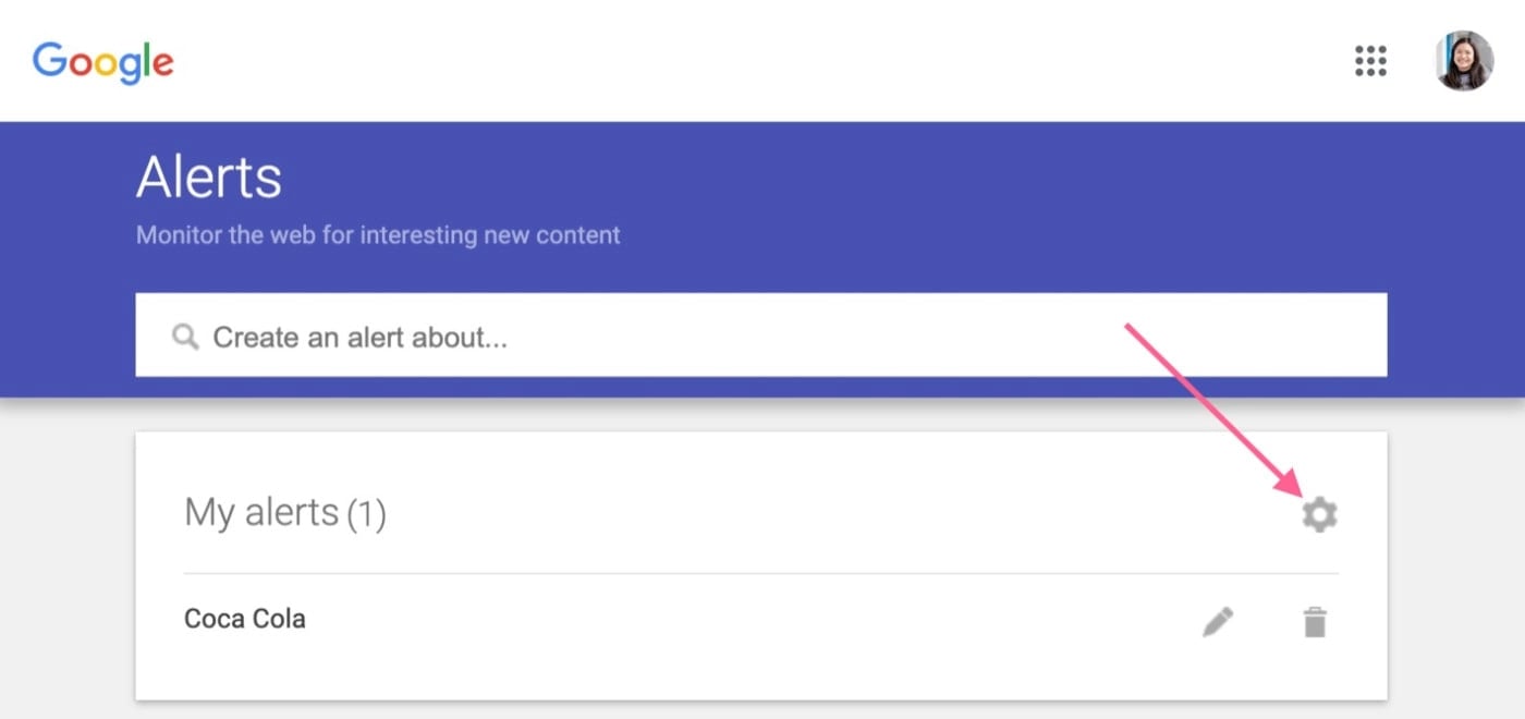 Google Alerts Dashboard