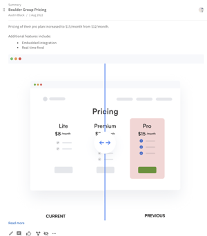 Screenshot of a pricing webpage