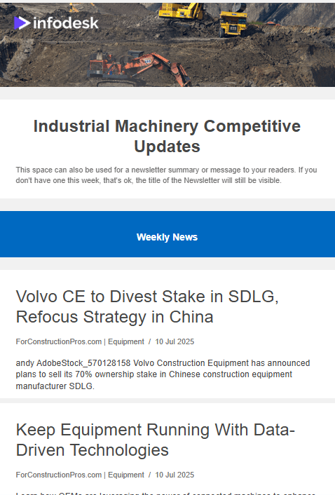 InfoDesk manufacturing newsletter