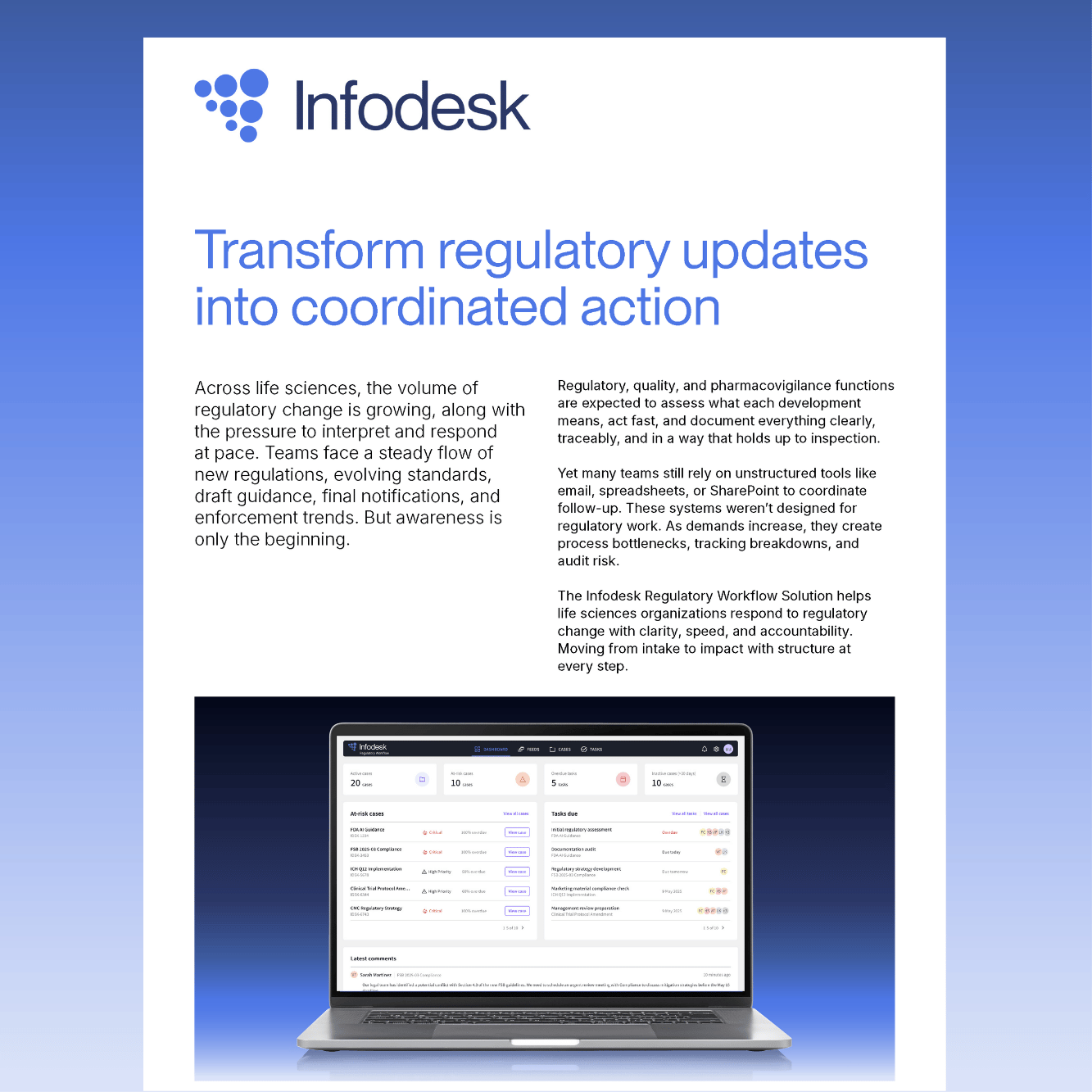 Transform regulatory updates into coordinated action