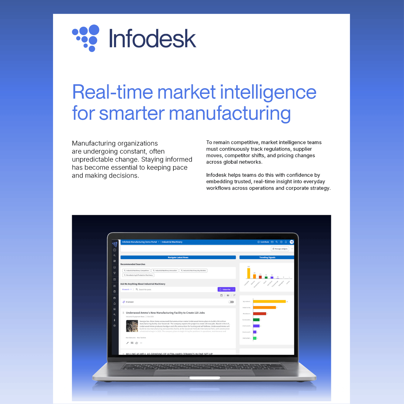 Real-time marketing intelligence for smarter manufacturing